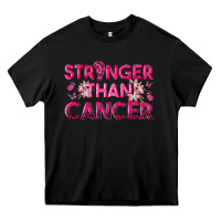 Black Stronger Than Cancer Heavy Core Tee - texasbilliewilder