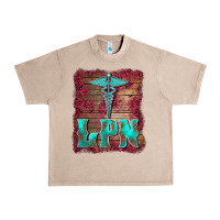 French Oak licensed practical nurse medical symbol  background Urban Heavy Tee - BarkalooDesign