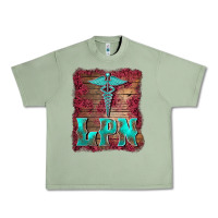 Oil Green licensed practical nurse medical symbol  background Urban Heavy Tee - BarkalooDesign