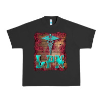 Pigment Black licensed practical nurse medical symbol  background Urban Heavy Tee - BarkalooDesign