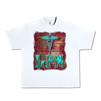 White licensed practical nurse medical symbol  background Urban Heavy Tee - BarkalooDesign