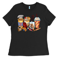 Black bakery coffee cups Ladies Tee - Zillion Design Studio