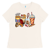 Bone bakery coffee cups Ladies Tee - Zillion Design Studio