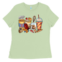 Matcha bakery coffee cups Ladies Tee - Zillion Design Studio