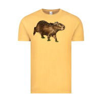 Vintage Mustard Capybara Vintage Tee - LillyAllenDesigns