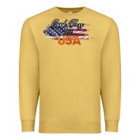 Antique Gold God Bless The USA Premium Sweatshirt - Bettercallsaul