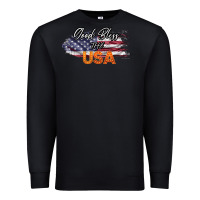 Black God Bless The USA Premium Sweatshirt - Bettercallsaul