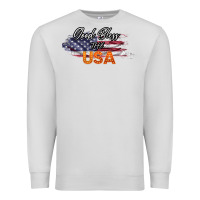 Dove Grey God Bless The USA Premium Sweatshirt - Bettercallsaul