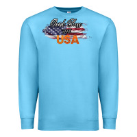Ocean Blue God Bless The USA Premium Sweatshirt - Bettercallsaul