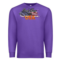 Purple God Bless The USA Premium Sweatshirt - Bettercallsaul