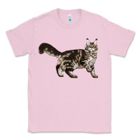 Bubblegum Pink Maine Coon Cat Classic Tee - LillyAllenDesigns