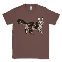 Chestnut Maine Coon Cat Classic Tee - LillyAllenDesigns