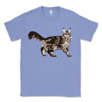 Colony Blue Maine Coon Cat Classic Tee - LillyAllenDesigns