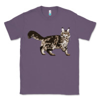 Lavender Maine Coon Cat Classic Tee - LillyAllenDesigns