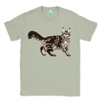 Matcha Maine Coon Cat Classic Tee - LillyAllenDesigns