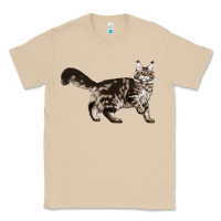 Mushroom Maine Coon Cat Classic Tee - LillyAllenDesigns