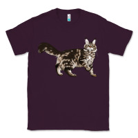 Plum Maine Coon Cat Classic Tee - LillyAllenDesigns
