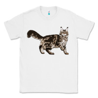 White Maine Coon Cat Classic Tee - LillyAllenDesigns