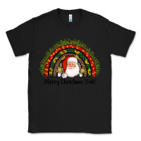 Black merry christmas y'all santa rainbow Classic Tee - AdoDesignShop