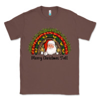 Chestnut merry christmas y'all santa rainbow Classic Tee - AdoDesignShop