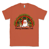 Copper merry christmas y'all santa rainbow Classic Tee - AdoDesignShop