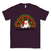 Plum merry christmas y'all santa rainbow Classic Tee - AdoDesignShop