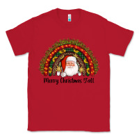 Red merry christmas y'all santa rainbow Classic Tee - AdoDesignShop