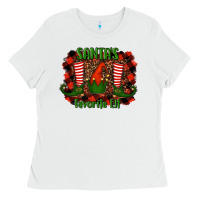 White santa's favorite elf Ladies Tee - RanaPortraitStore