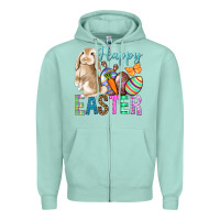 Happy Easter Bunny Zipper Hoodie | Teevron