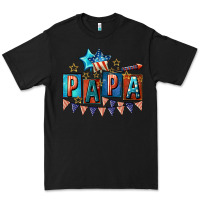 Black American Papa 4th of july Premium Tee - CowGirlArtShop