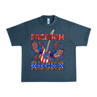 Midnight Navy freedom rocks Urban Heavy Tee - NancyCooperArtShop