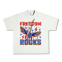 Pistachio freedom rocks Urban Heavy Tee - NancyCooperArtShop