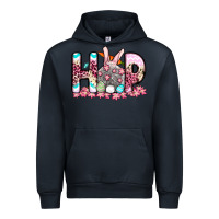 Navy Easter Day Hop bunny Urban Hoodie - OliviaCreatesArt