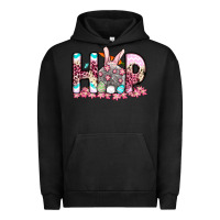 Pigment Black Easter Day Hop bunny Urban Hoodie - OliviaCreatesArt