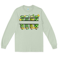 Matcha patricks day pencils Long Sleeve Tee - MaliasSmallBusiness