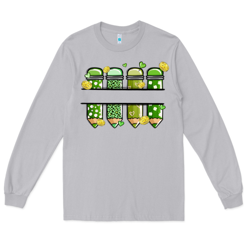 Patricks Day Pencils Long Sleeve Tee by MaliasSmallBusiness | Teevron