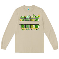 Mushroom patricks day pencils Long Sleeve Tee - MaliasSmallBusiness