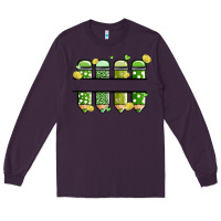 Plum patricks day pencils Long Sleeve Tee - MaliasSmallBusiness
