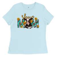 Baby Blue show mom with cow mothers day Ladies Tee - texasbilliewilder