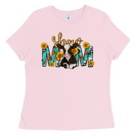 Bubblegum Pink show mom with cow mothers day Ladies Tee - texasbilliewilder
