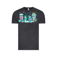 Vintage Black winter Christmas tree cakes coffee Vintage Tee - Jasminsmagicworld