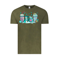 Vintage Olive winter Christmas tree cakes coffee Vintage Tee - Jasminsmagicworld