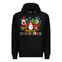 Black merry christmas gnome truck Premium Hoodie - texasbilliewilder