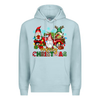 Blue Mist merry christmas gnome truck Premium Hoodie - texasbilliewilder