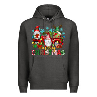 Charcoal Heather merry christmas gnome truck Premium Hoodie - texasbilliewilder