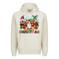 Oatmeal Heather merry christmas gnome truck Premium Hoodie - texasbilliewilder