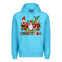 Ocean Blue merry christmas gnome truck Premium Hoodie - texasbilliewilder