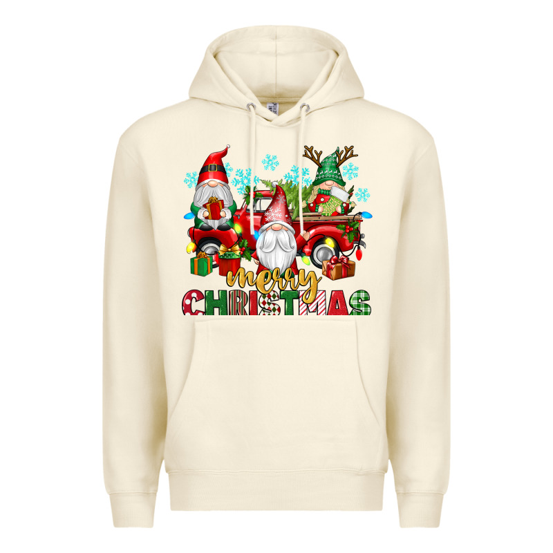 Merry Christmas Gnome Truck Premium Hoodie by texasbilliewilder | Teevron