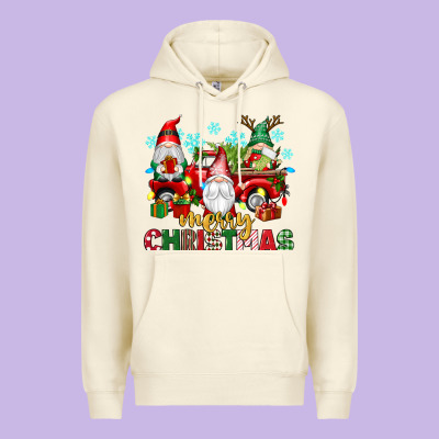 Merry Christmas Gnome Truck Premium Hoodie Designed By Texasbilliewilder