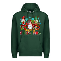 Sports Green merry christmas gnome truck Premium Hoodie - texasbilliewilder